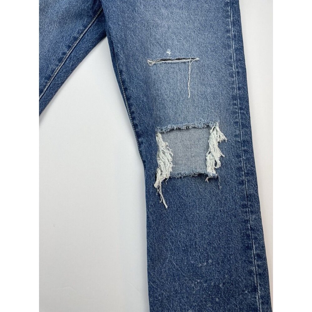 Levi's Premium 501 Original Cropped Women's Sz 31x26 Button Fly Distressed Jeans - Picture 7 of 16